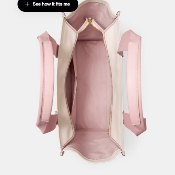 FINAL SALE Kate Spade Kip Canvas Large Tote Bag Rose Smoke Multi NWT - Picture 4 of 7